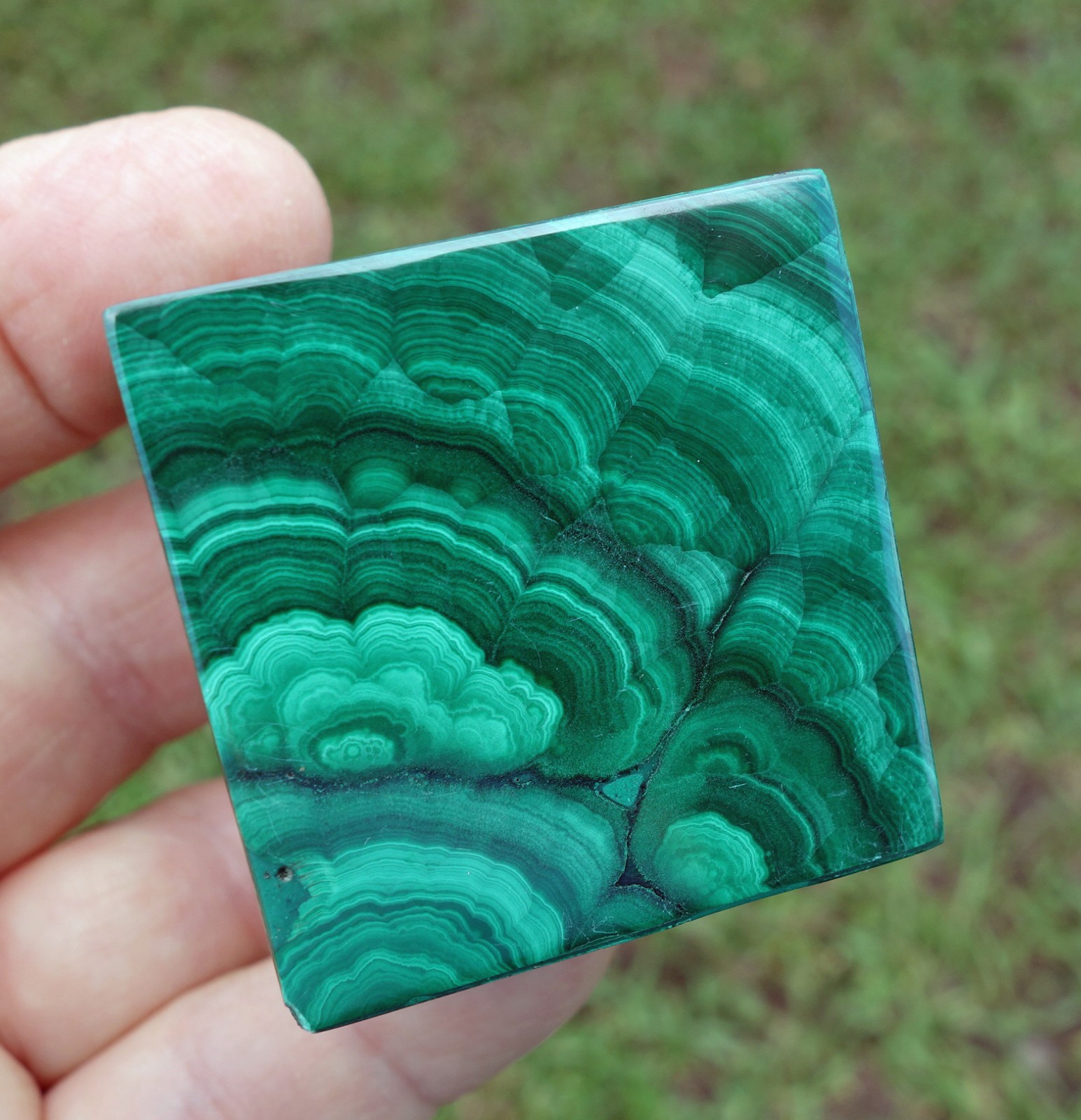 Solid Green MALACHITE CUBE Crystal South Africa For Sale