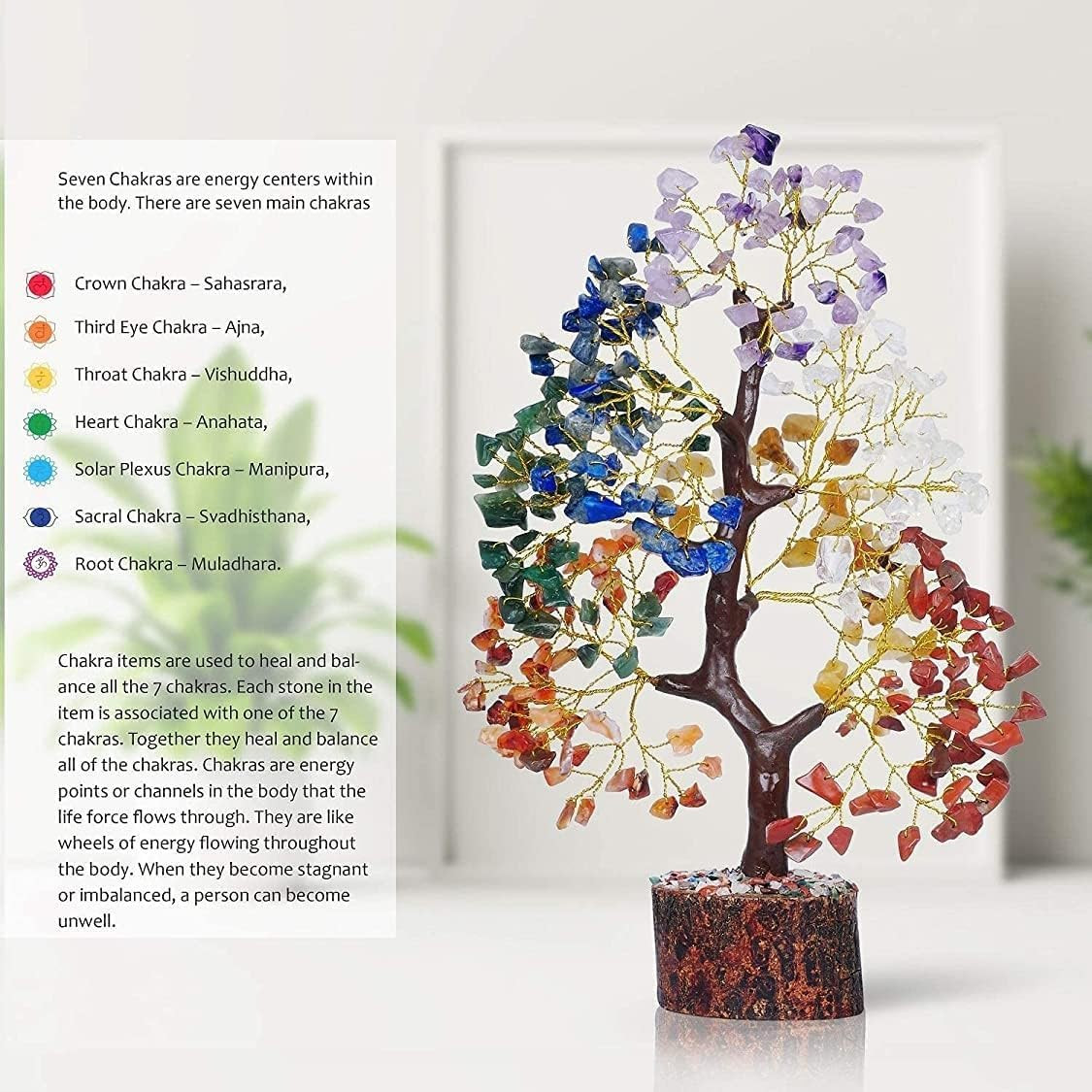 7 Chakra Tree of Life – Crystals and Healing Stones | Birthday Gifts | Crystal T