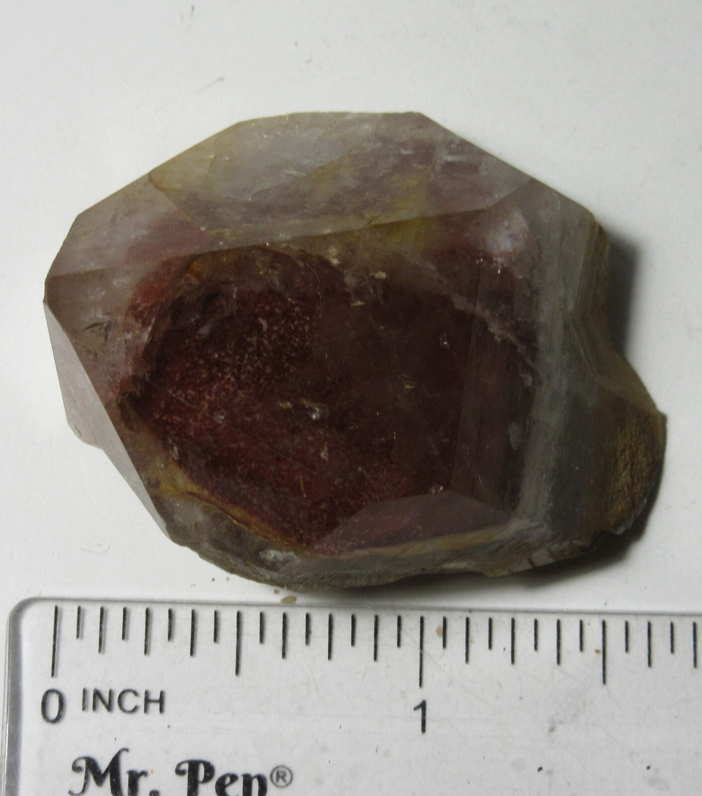 Red Hematoid Phantom Quartz 1 5/8″ Point Collectible HPQPBC-186