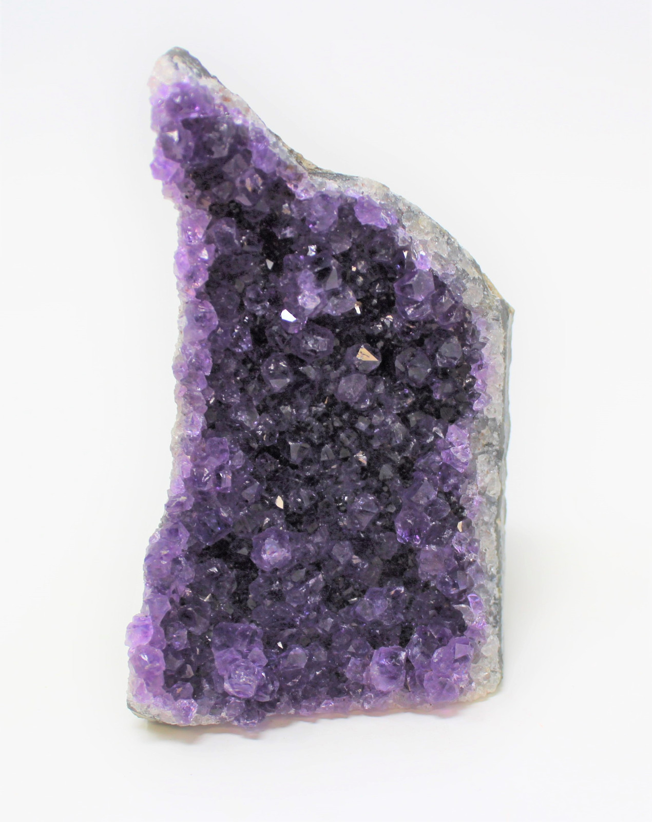 Stunning LARGE Amethyst Cut Base Cluster, Crystal Quartz Geode 8 – 11 oz