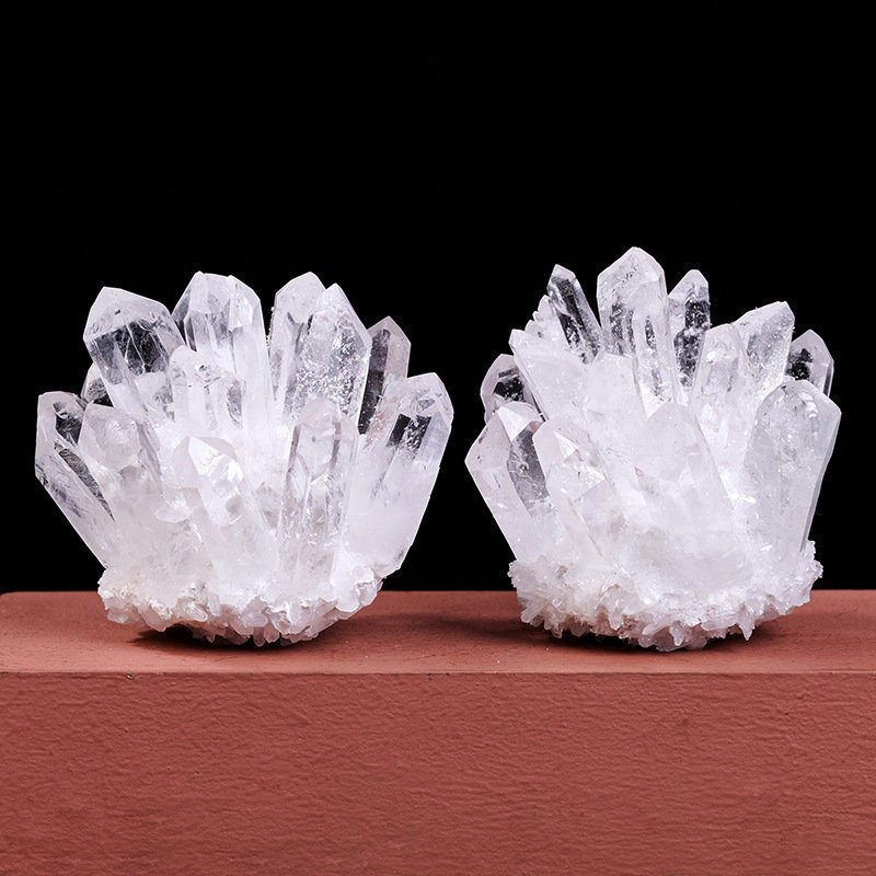 200-300g Natural Clear Quartz Cluster Crystal Point Gemstone Geode Specimen Gift
