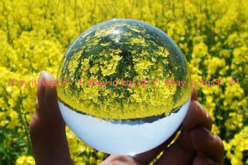 100mm 80mm 60mm 40mm Asian Rare Natural Quartz Clear Magic Crystal Healing Ball