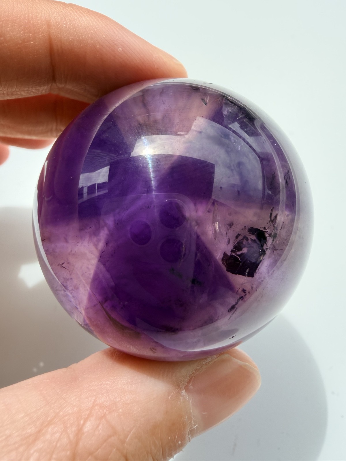 Trapiche Phantom Amethyst Sphere from Brazil | 1.75″