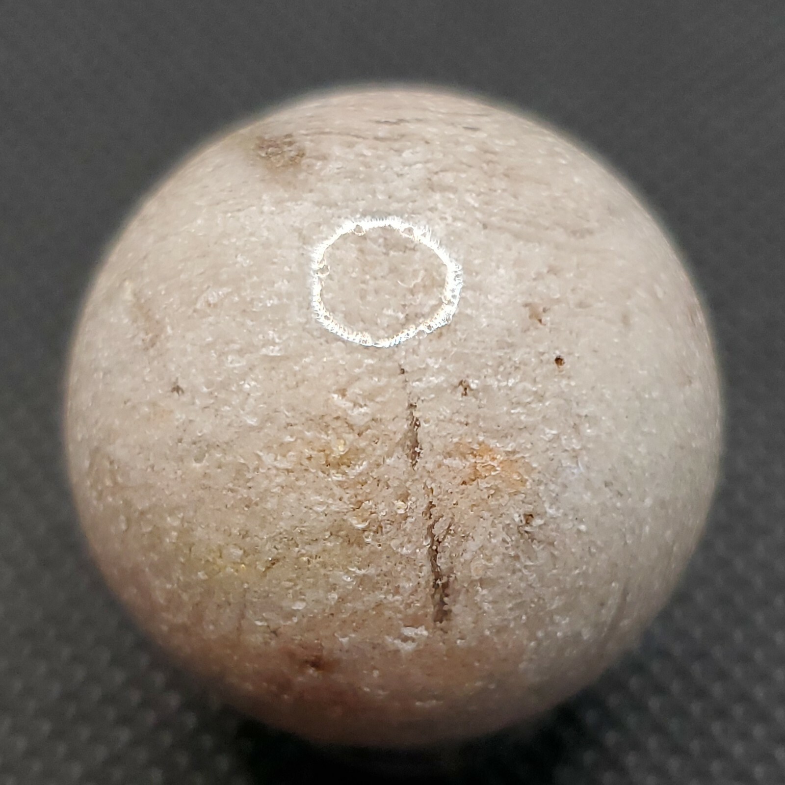 Amphibole Thousand Multi Layer Quartz Sphere Ball Orb Marble 27.2mm, 34g