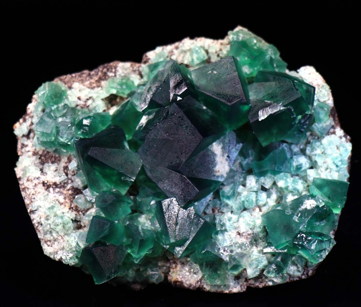 3.75 inch Blue Green FLUORITE Crystals, Rogerley UK! FL381