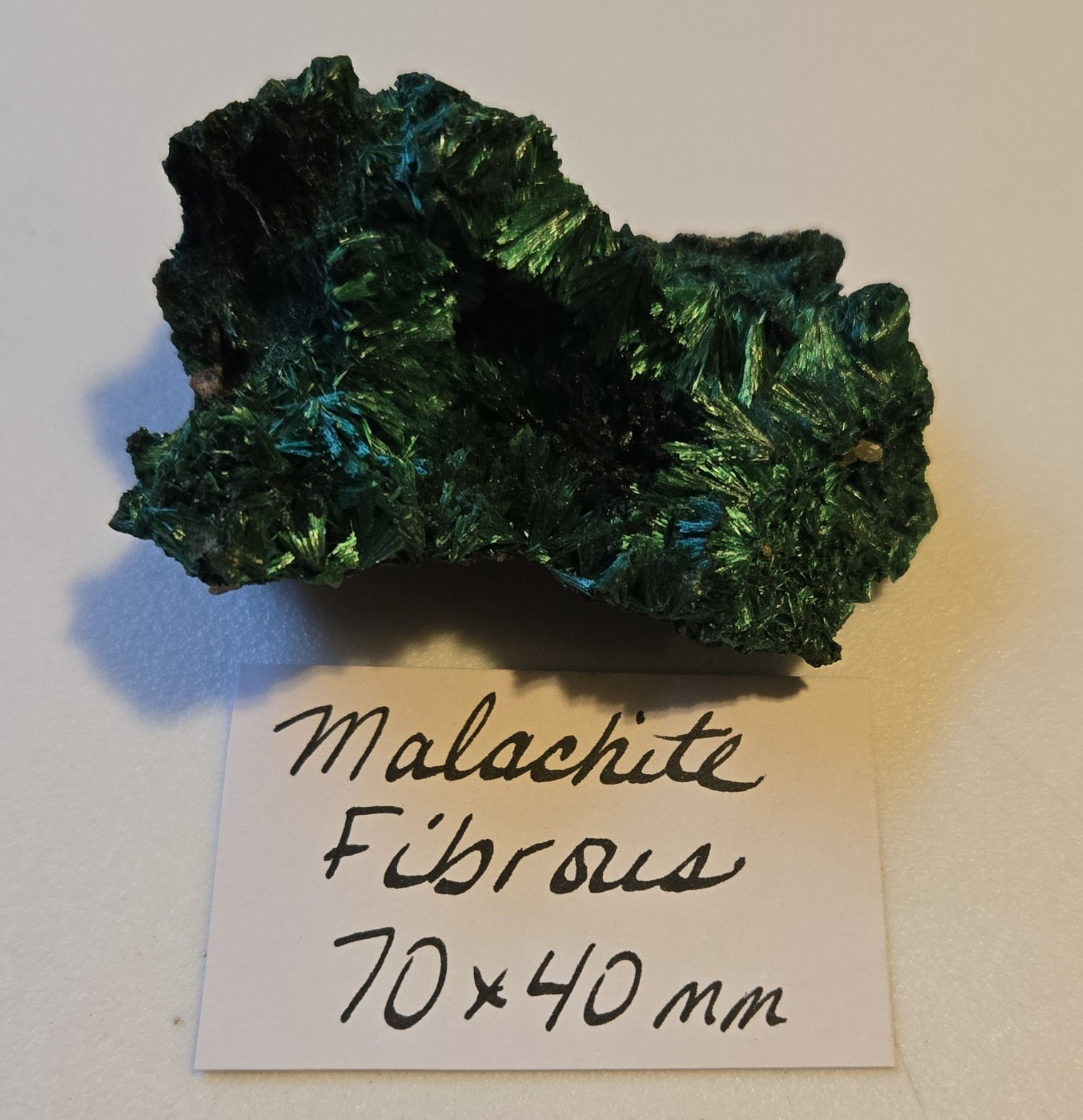 Fibrous Malachite Crystal Mineral Specimen – Malachite Fibrous 70 x 40 mm