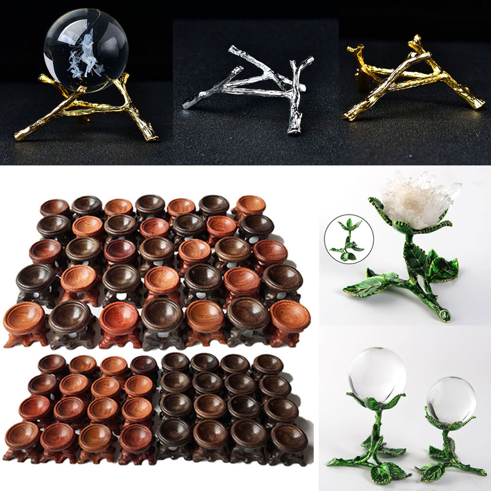 Ball Sphere Stand Display Base Crystal-Jewelry-Rock-key-Essential Oil Home Decor