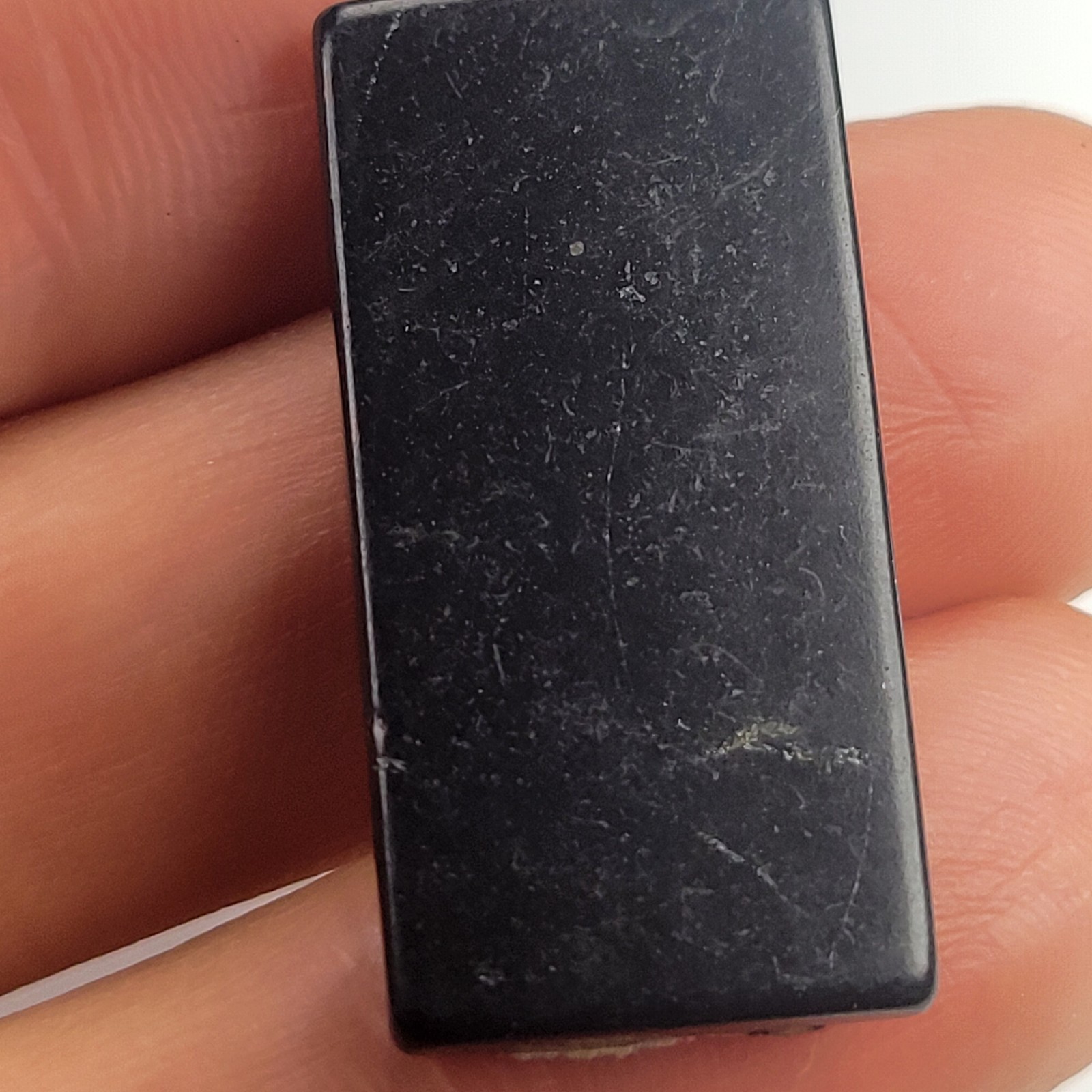 Shungite Stickers Polished 3 pk – 15×30 mm / 0.59″x1.18″ Phone protection plate
