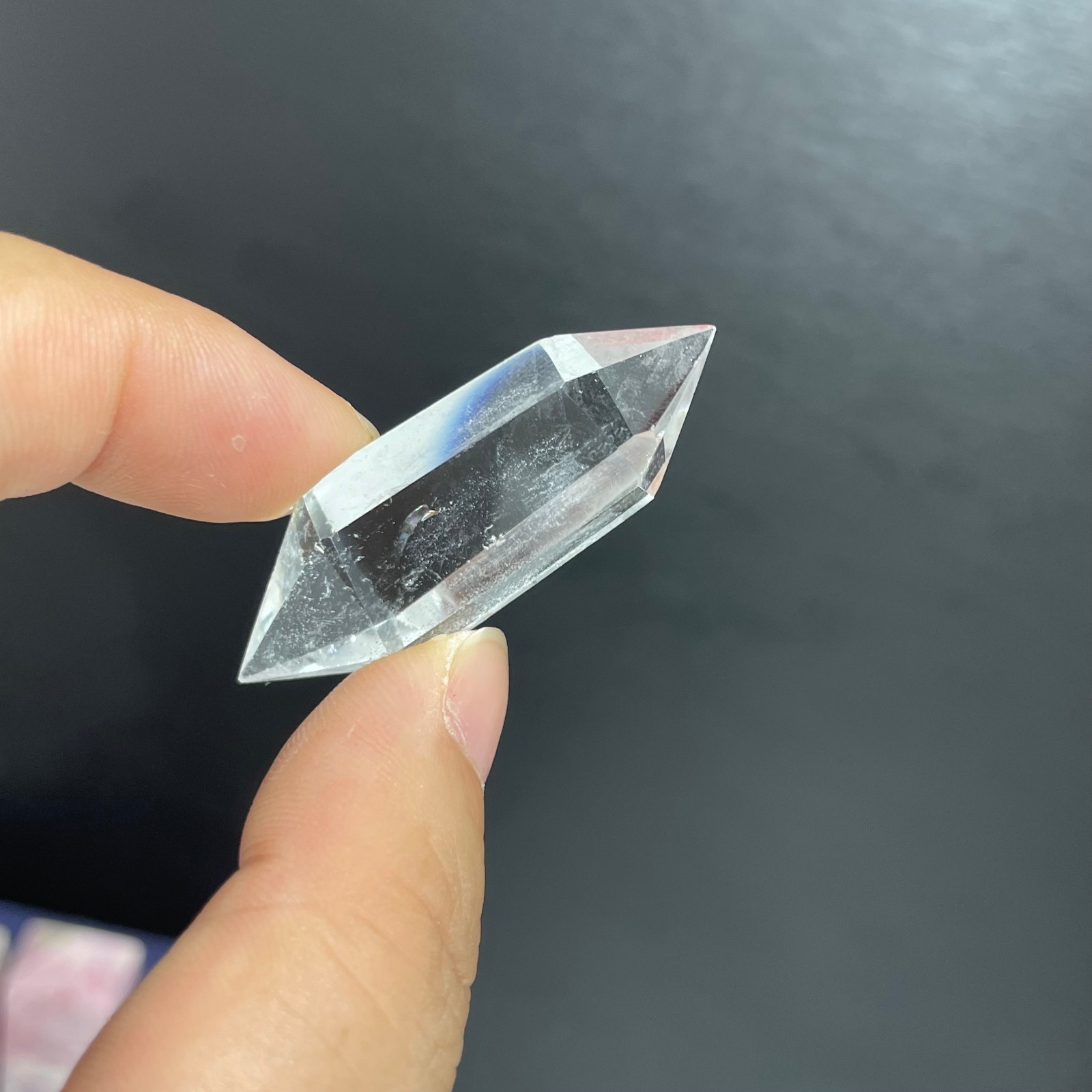 1LB natural clear quartz obelisk crystal double point healing Mineral Random