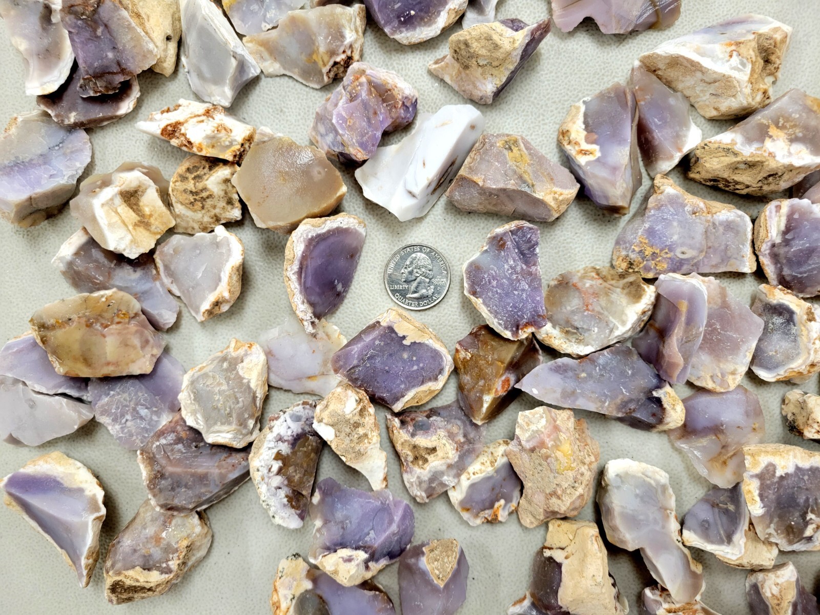Natural Purple Agate Rough Crystal Stones from Mexico Bulk Wholesale Gems