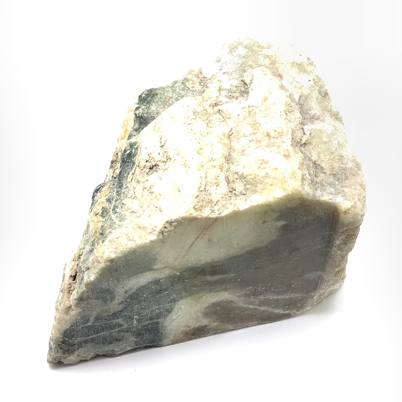 Siberian Jade Block Rough Honey Brown Green Nephrite Jade Stone Siberia 2655g