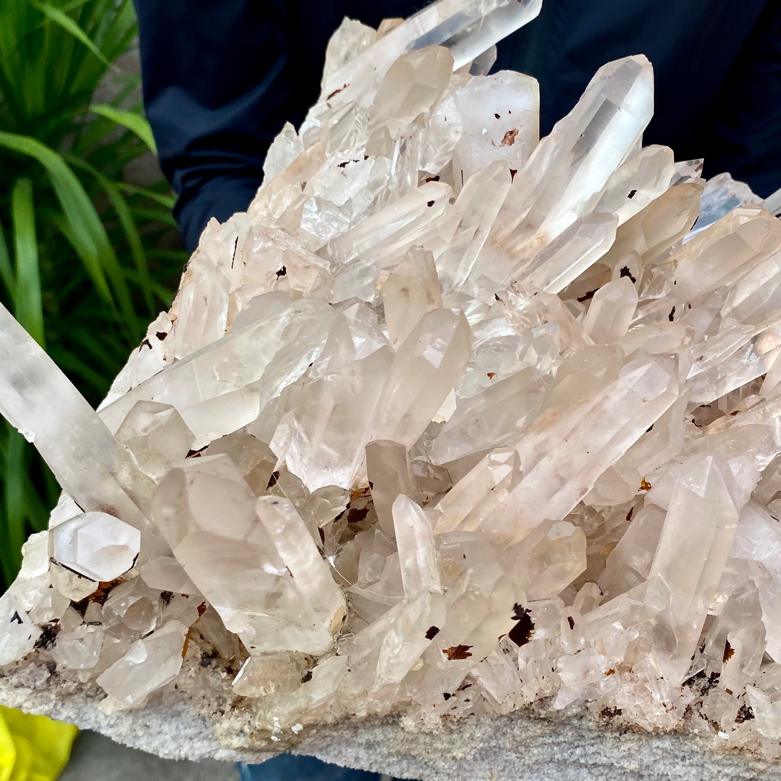 26.89LB Large Natural Clear White Crystal Quartz Cluster Energy Healing Specimen