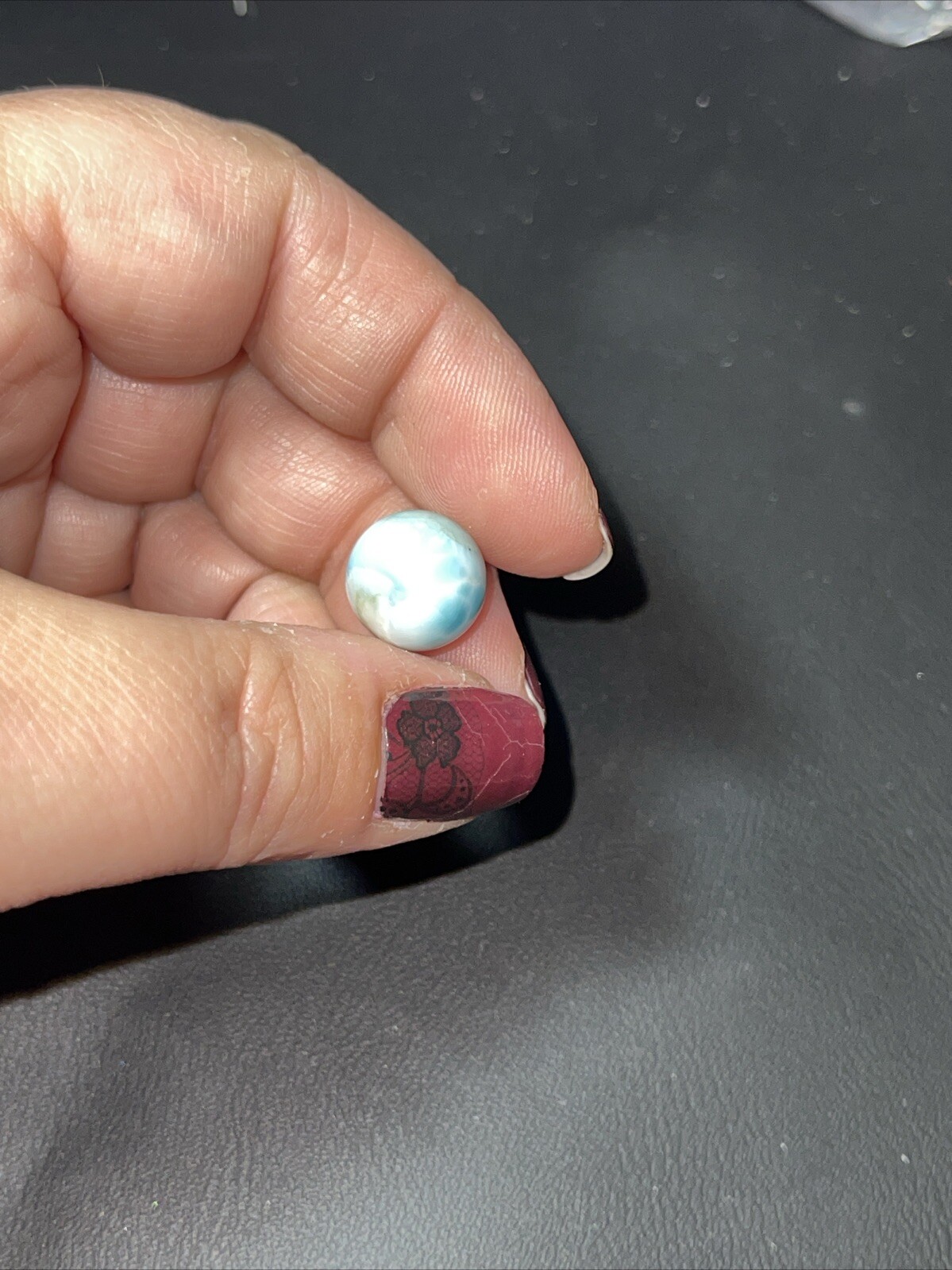 Larimar Mini Sphere Ball Orb Marble 12mm