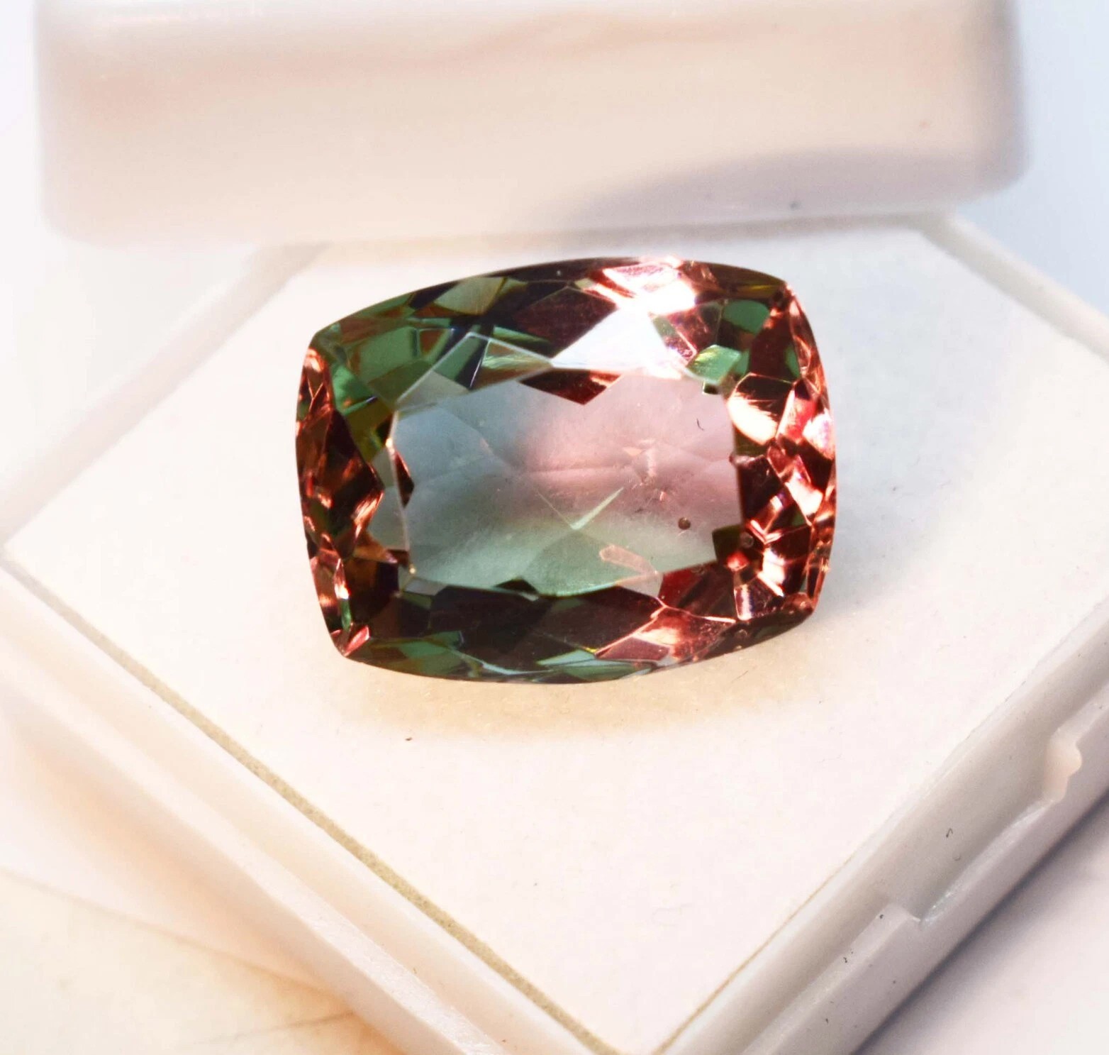 12.25 Ct Certified Natural Color Changing Alexandrite Cushion Cut Loose Gemstone
