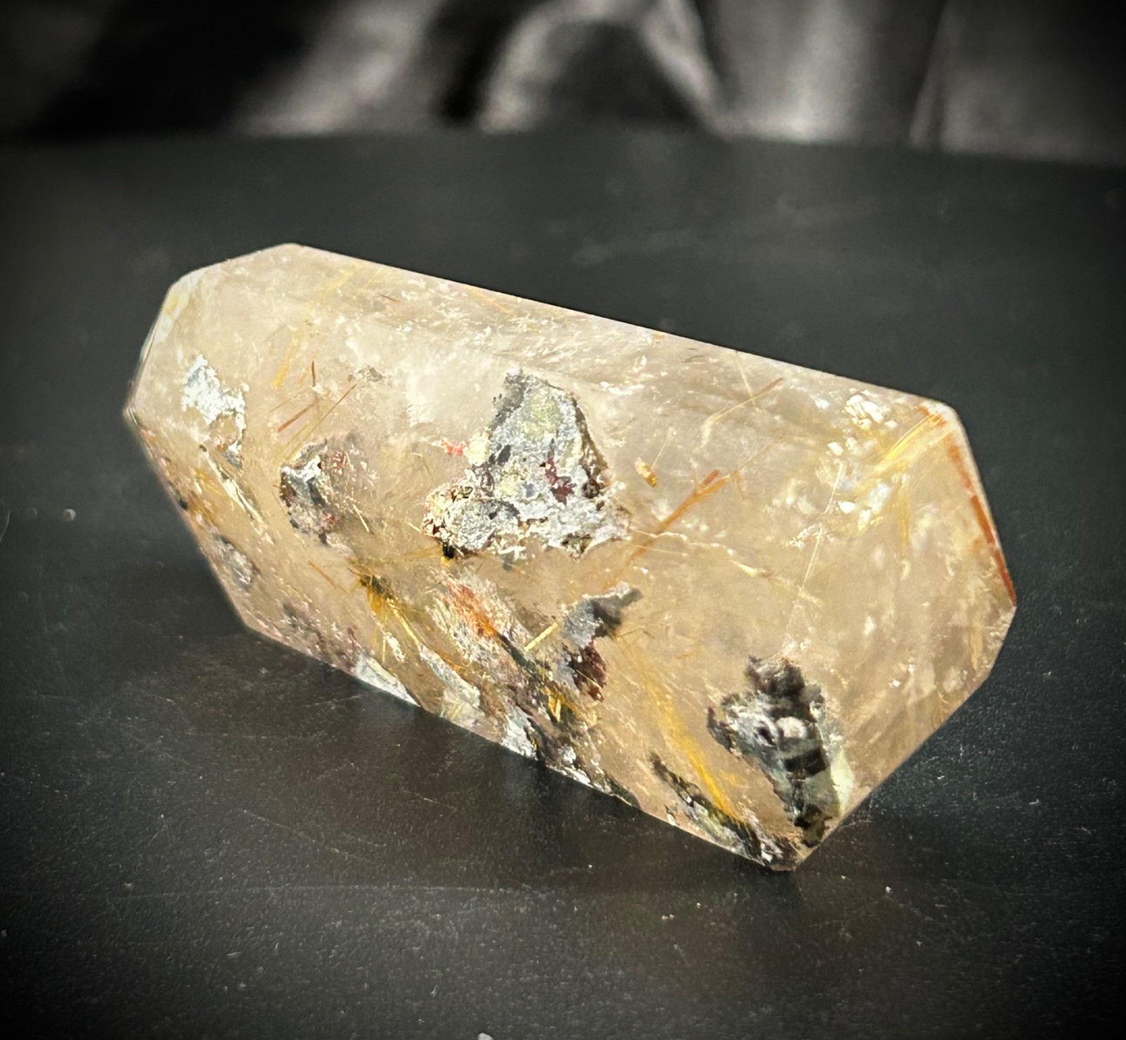 2.96″ Gold Rutilated Lodolite (Garden) Quartz Freeform 2.6oz (72 grams)