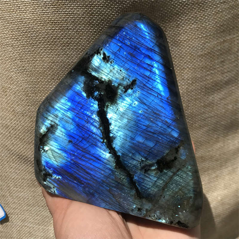 1.15kg Natural Labradorite Quartz Crystal Spectrolite Mineral Reiki healing