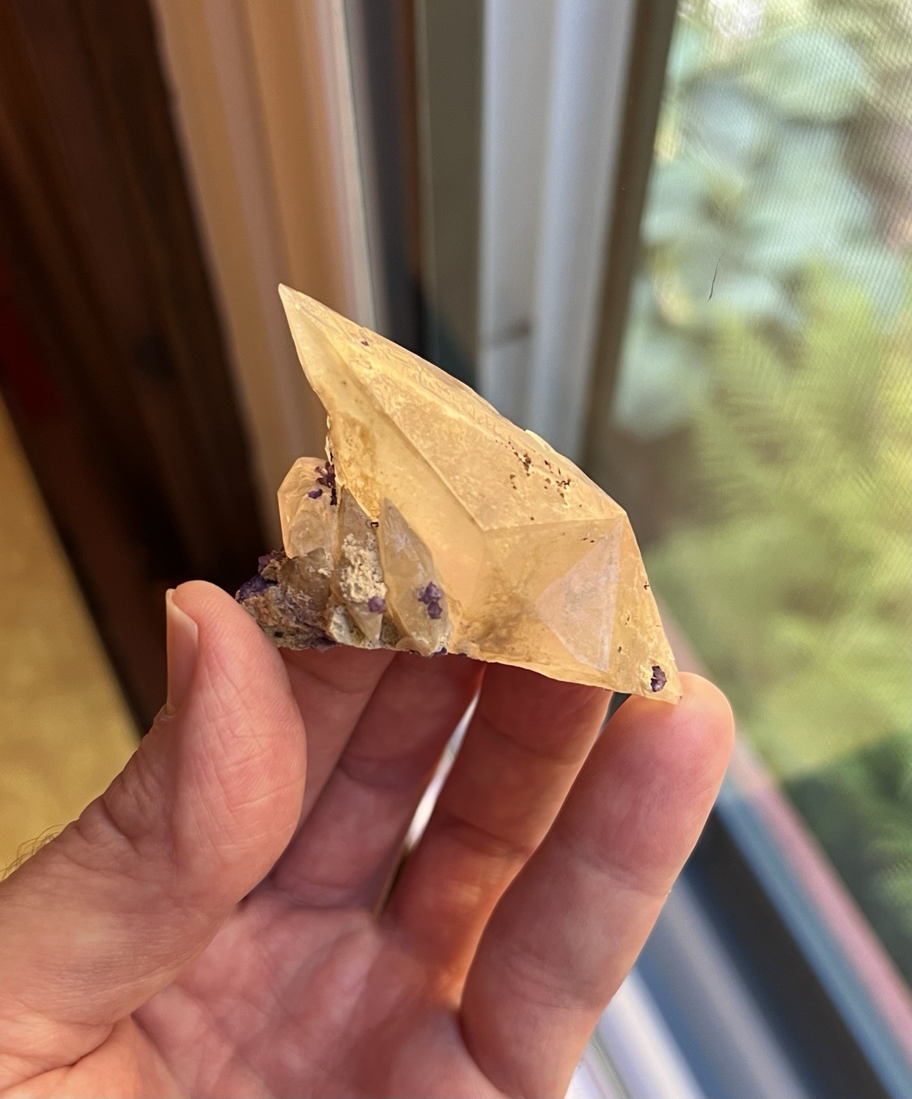 Calcite with Fluorite Mundy’s Landing Kentucky *Remarkable Twinning *Watch Video