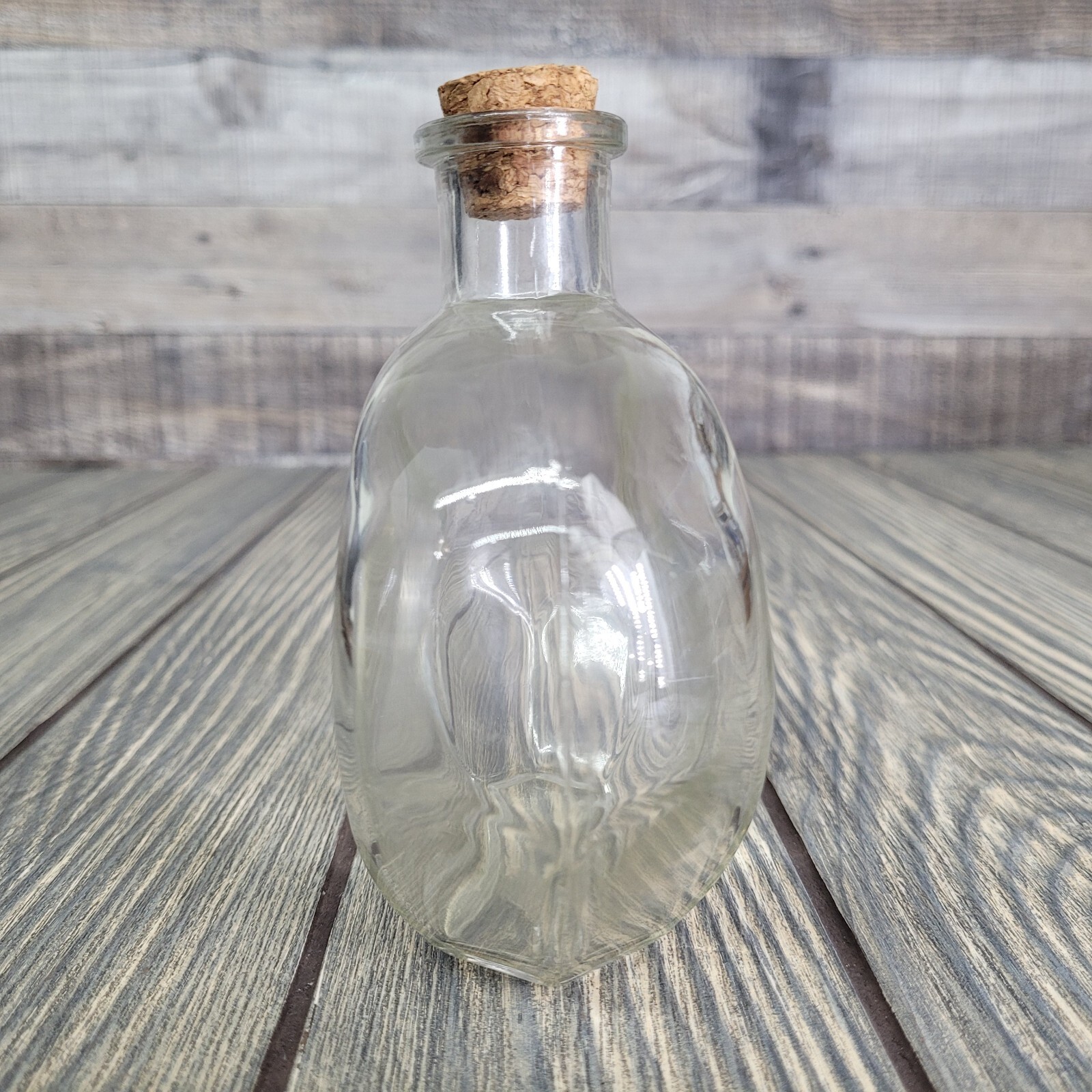 1.25 Lbs Mixed Crystals in Vintage Apothecary Glass Jar Bottle Small Tumbles