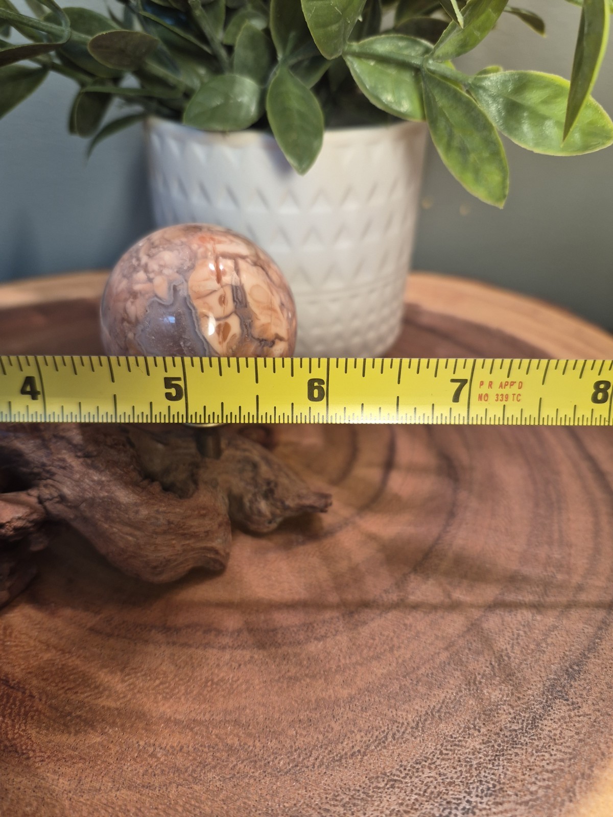 Drift Wood Stand Holds 3 Sm-Med Spheres