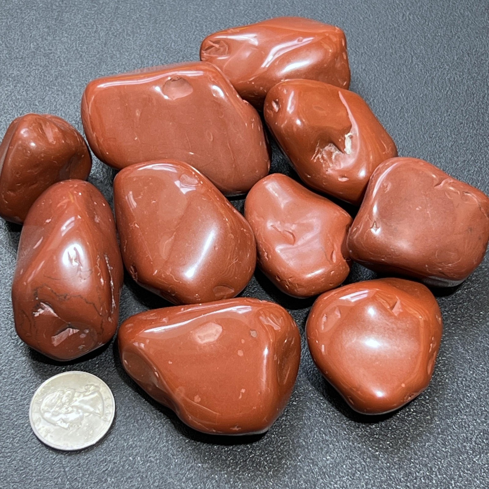 Large Red Jasper Tumbled Stones (By The Piece Or Pound) Genuine Natural Mineral