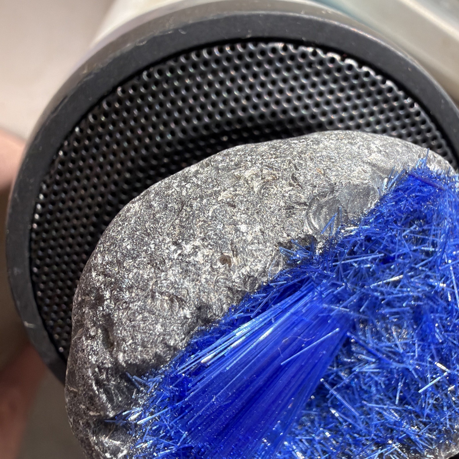 Rare Blue Magnetite Quartz Clusters Rough Stone Goethite Mineral Geode Specimens
