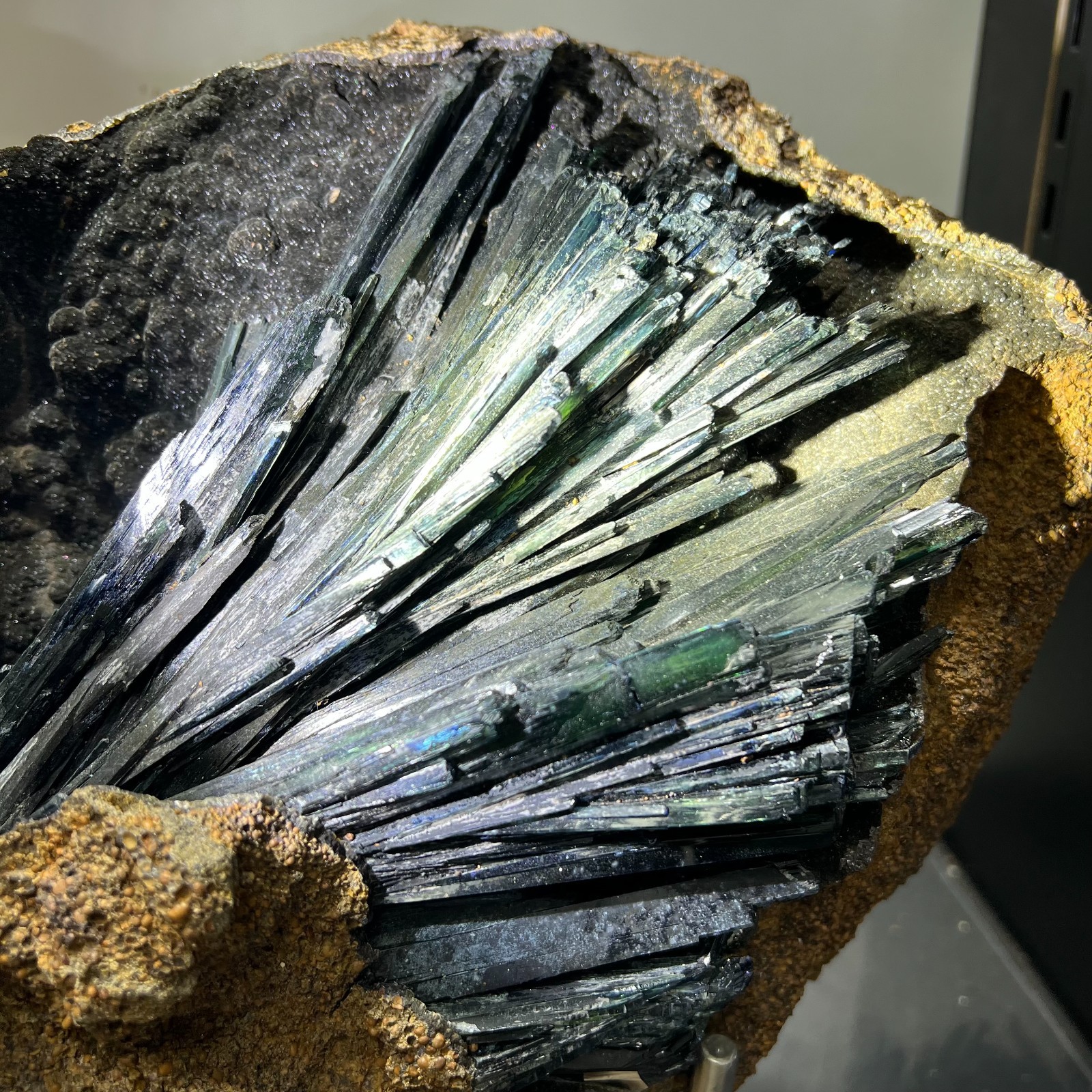 12.78lb Natural Vivianite Rough Quartz Crystal Blue Iron Ore Cluster Specimen