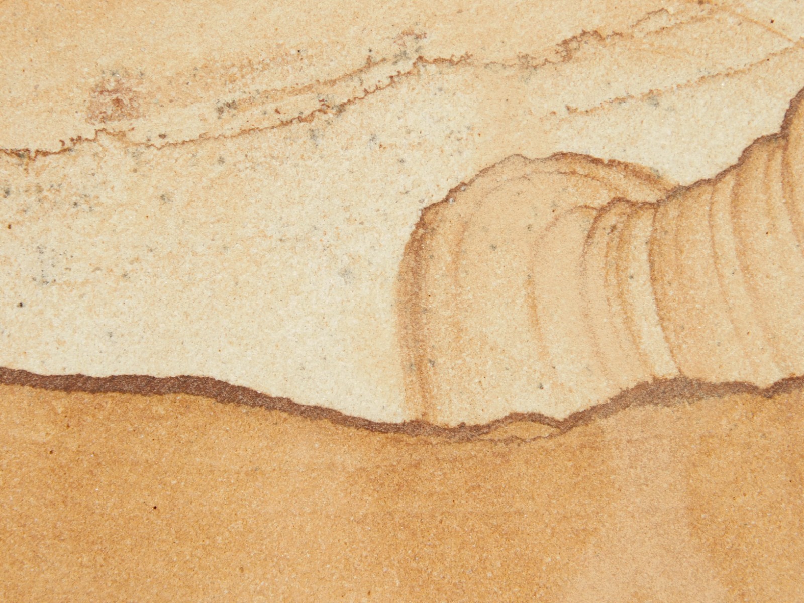 PICTURE Stone or SANDSTONE Slab with Display Stand From Utah 260gr