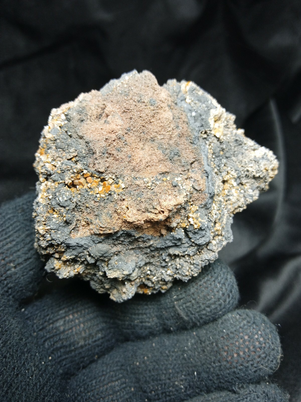 2.25 inch Cherry Red Vanadinite w Goethite from Taouz Morocco Africa