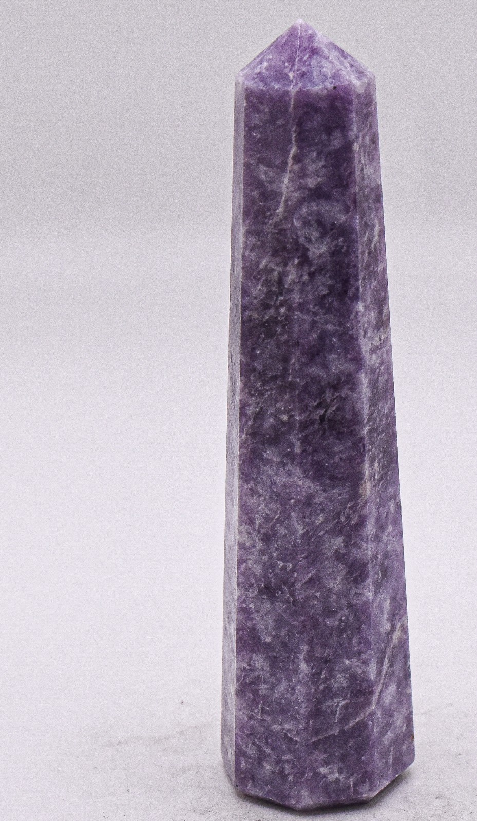 4.5″ Purple Lilac Lepidolite Obelisk Polished Natural Gemstone Mineral – Brazil