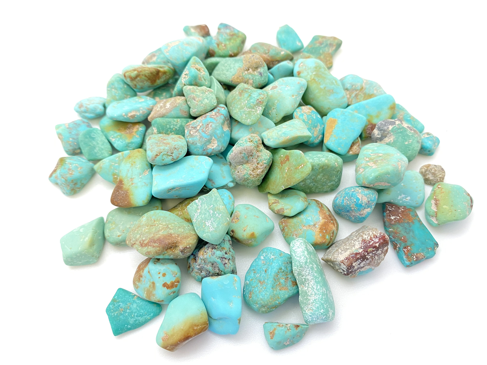 Raw Turquoise Stone (Grade A) Stabilized Turquoise Stone from Kingman, Arizona