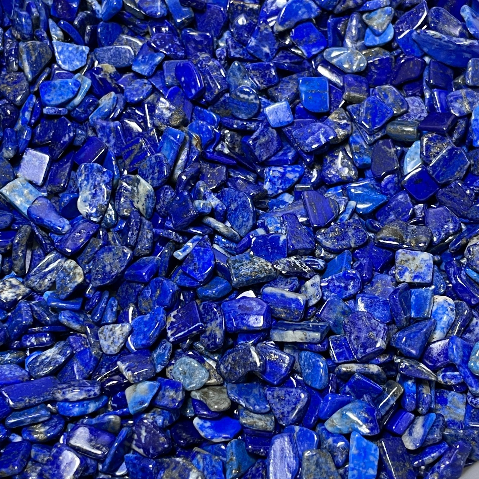 200g Rare Natural Lapis Lazuli Polished Stones Crystal Healing 6-14mm