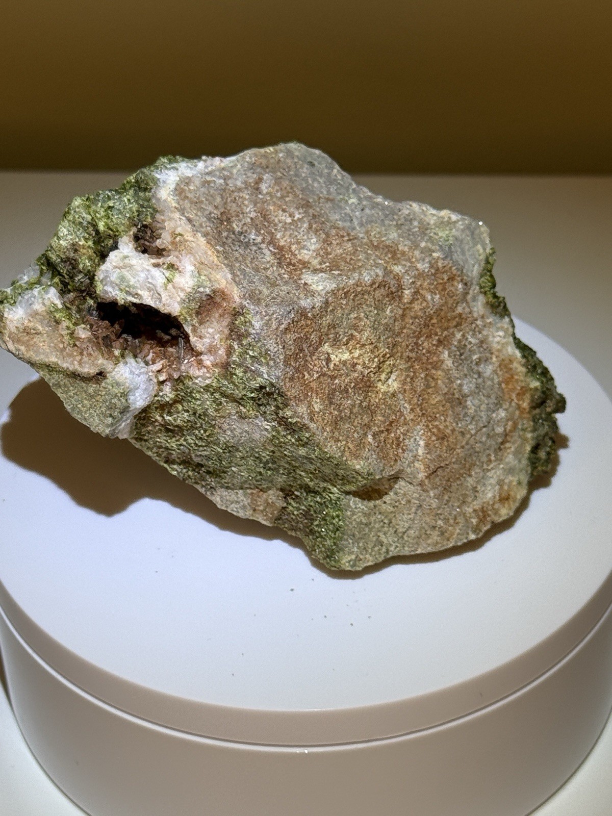 STRIKING Epidote on Matrix Crystal Mineral Specimen – Imilchil, Morocco