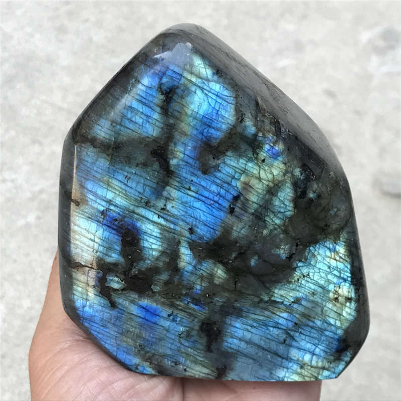 830g Natural Labradorite Quartz Crystal Spectrolite Mineral Reiki healing