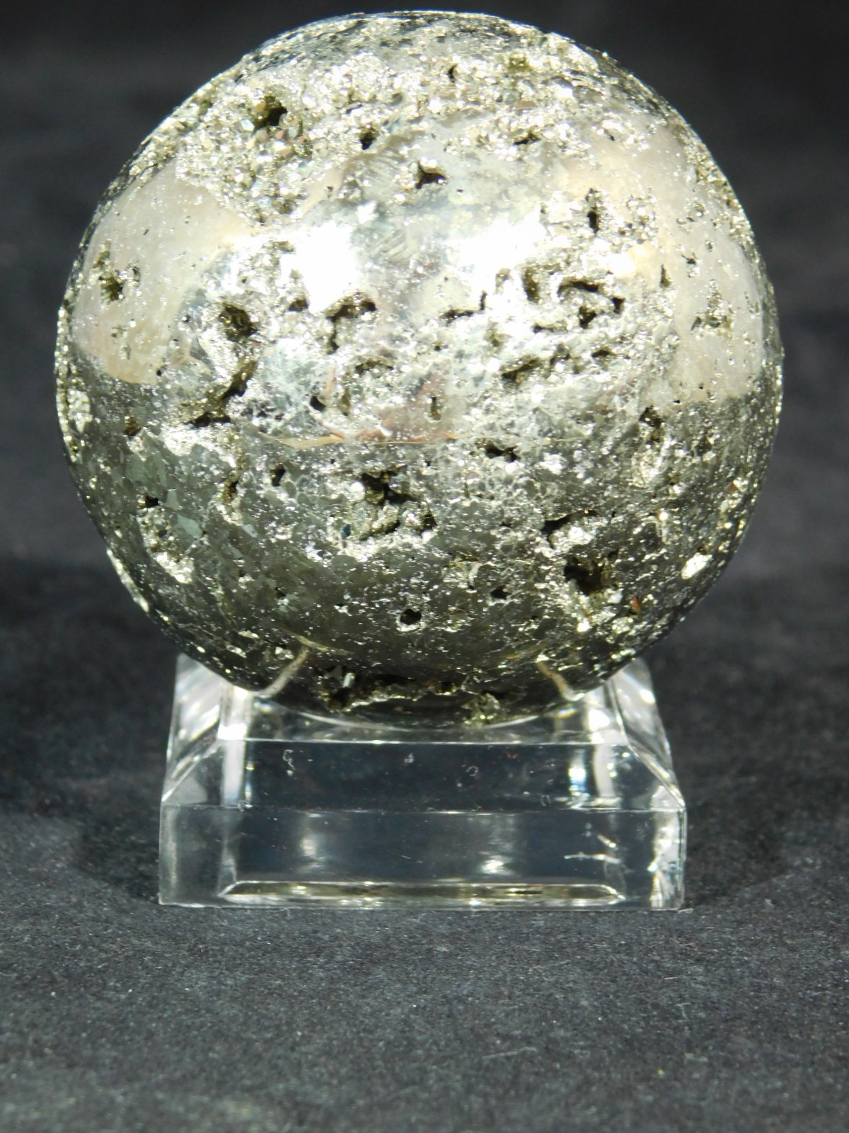 Sphere Display Stand Clear Lucite Small Size