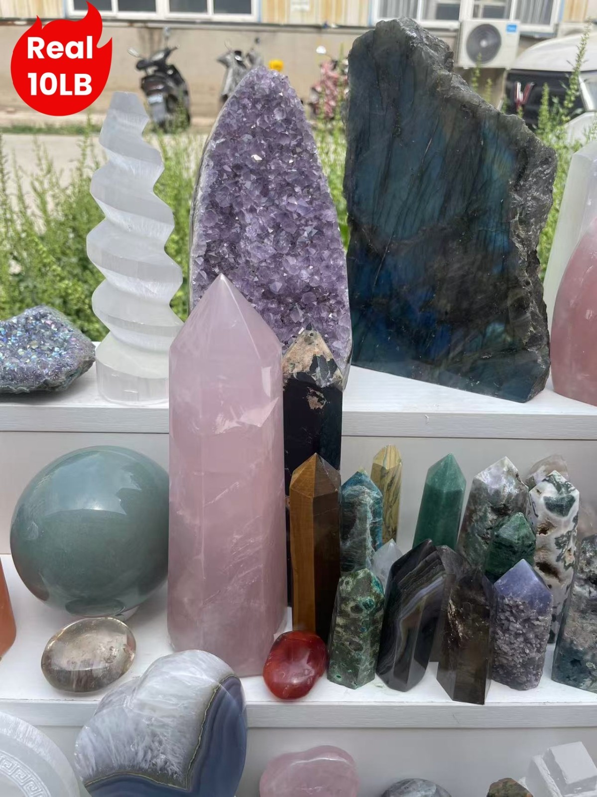 10LB Natural Crystal Bulk Lot Mixed Stones Rough Crystals Wholesale USA