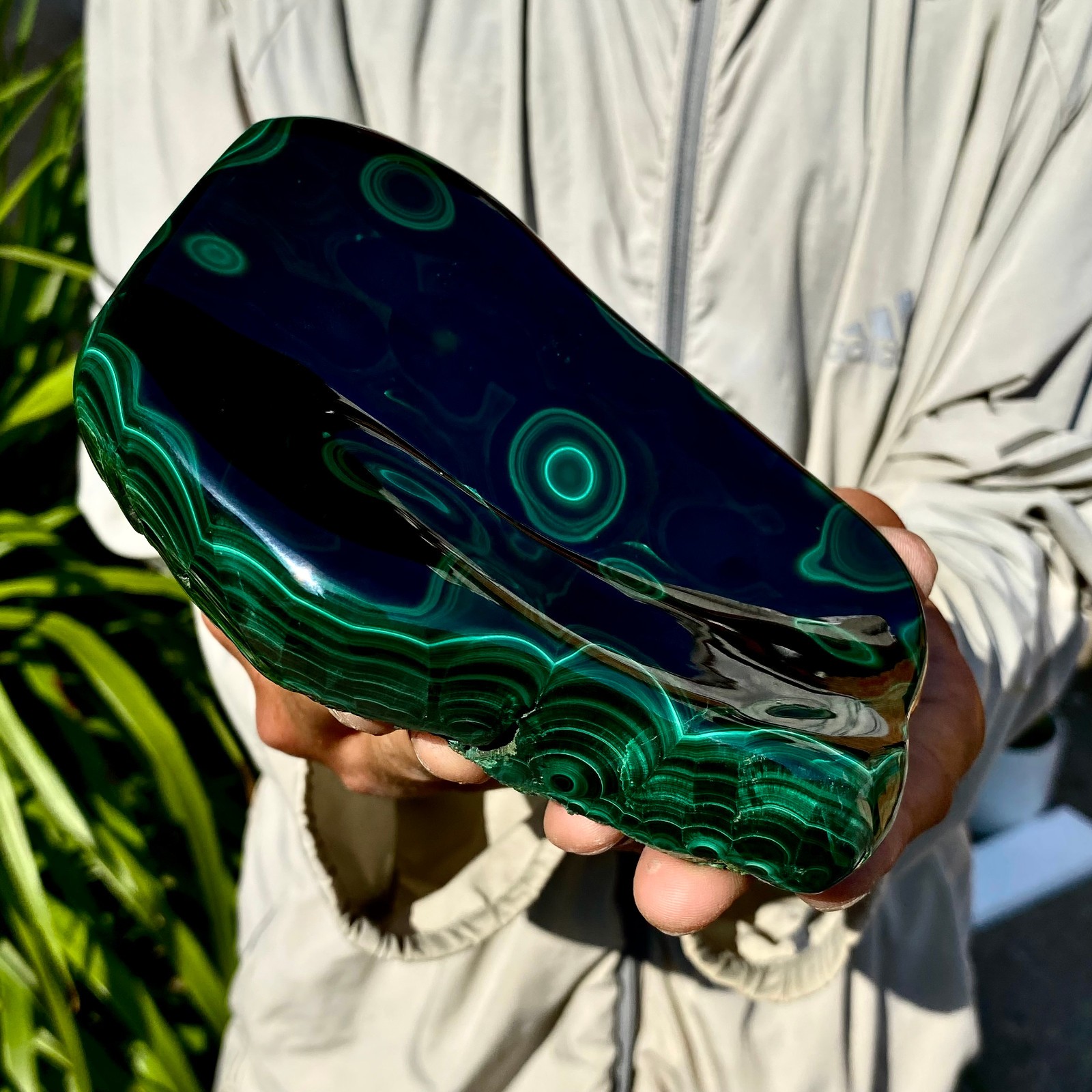 2.42LB TOP Natural Malachite crystal quartz Mineral specimen Reiki gem