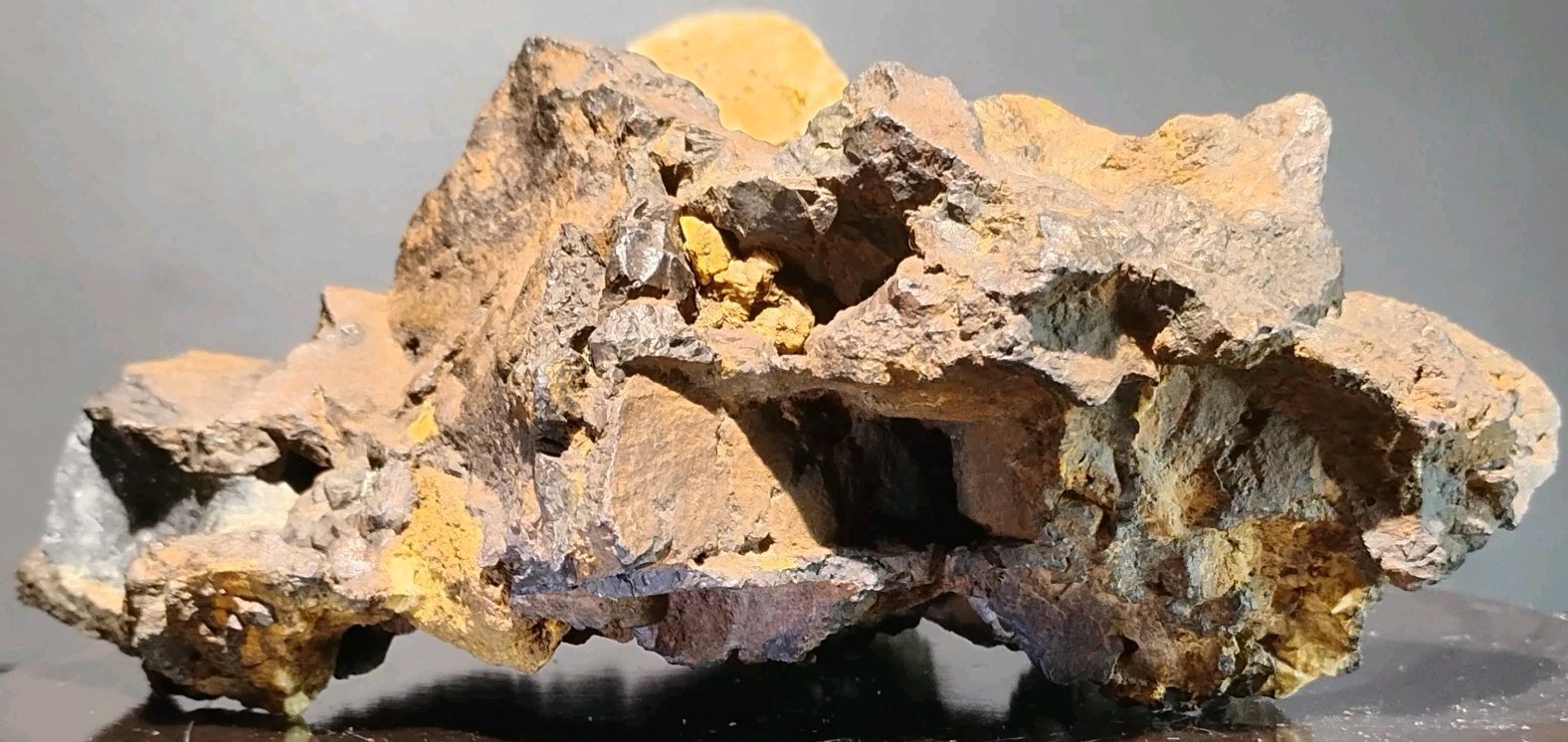 BEAUTIFUL BOXWORK HEMATITE w/ MASSIVE BARITE BALL PYRITE AND GALENA 4lb 12oz