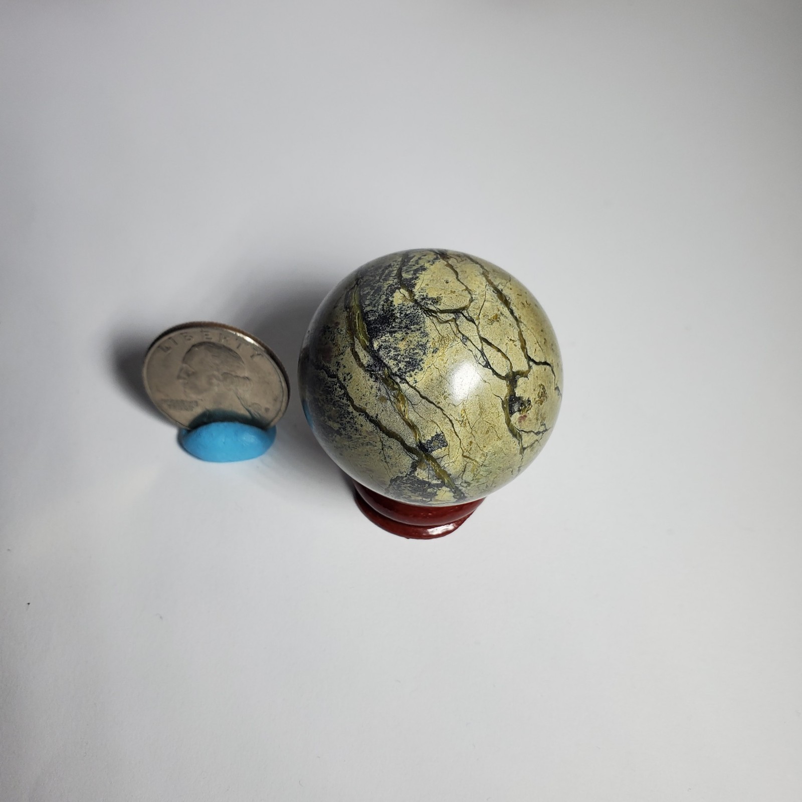 3pc Small Crystal Sphere W/stands Bundle