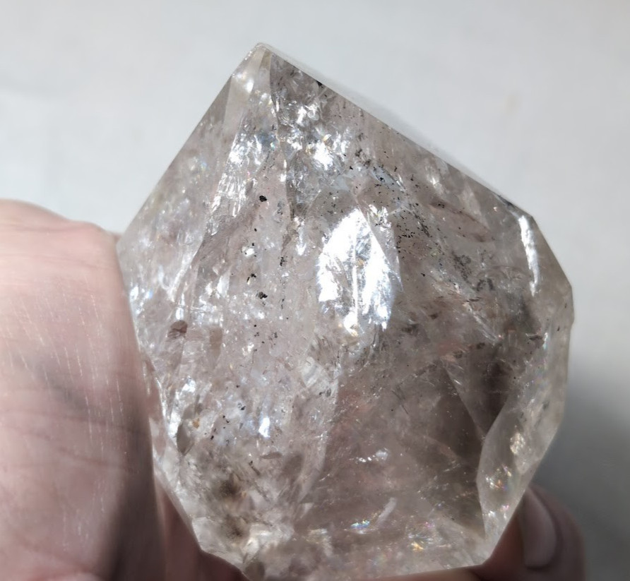 Medium Herkimer Diamond Quartz Crystal Point 3.5″ 15 oz Fonda NY