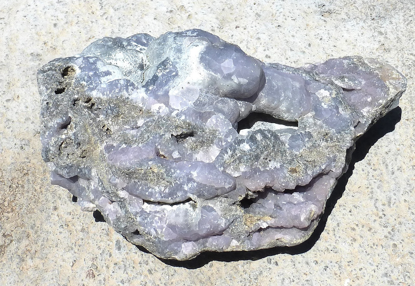 LARGE Purple Smithsonite specimen from El Refugio Mine Mexico 2-lb. 3.6 oz.