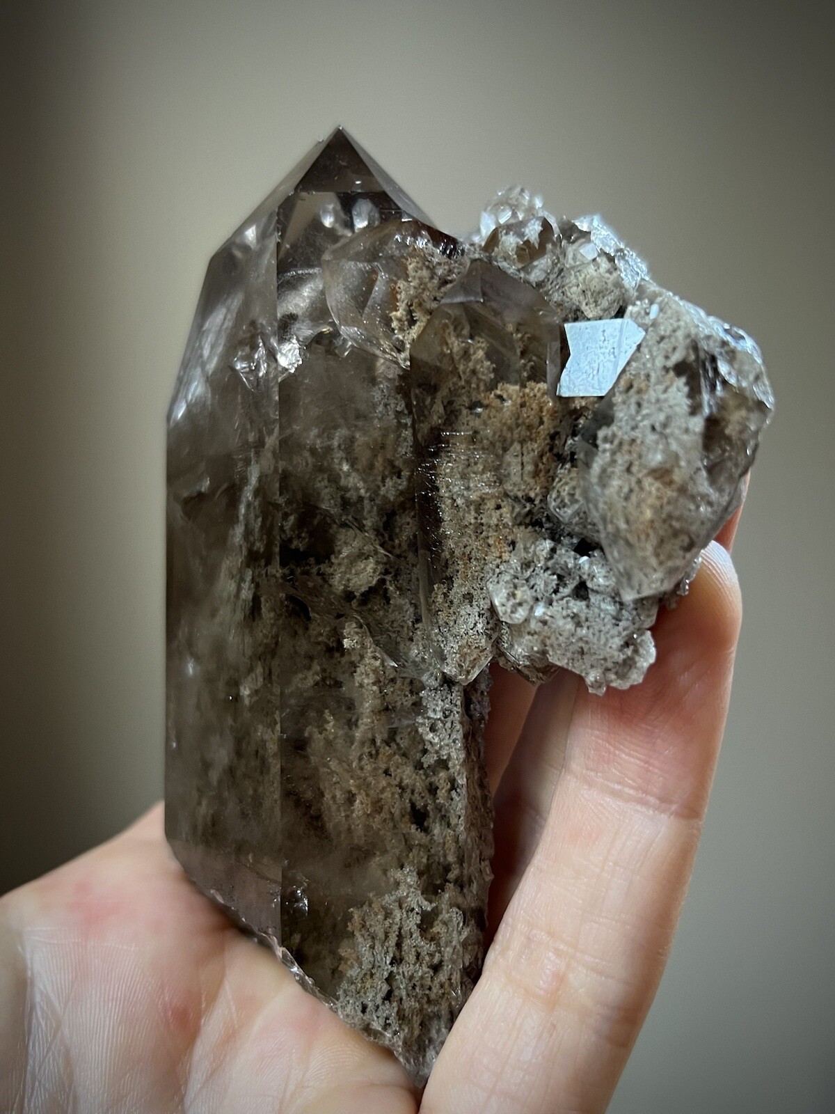Lodolite Quartz Crystal Inclusion Quartz Natural Smoky Quartz Garden Quartz Braz