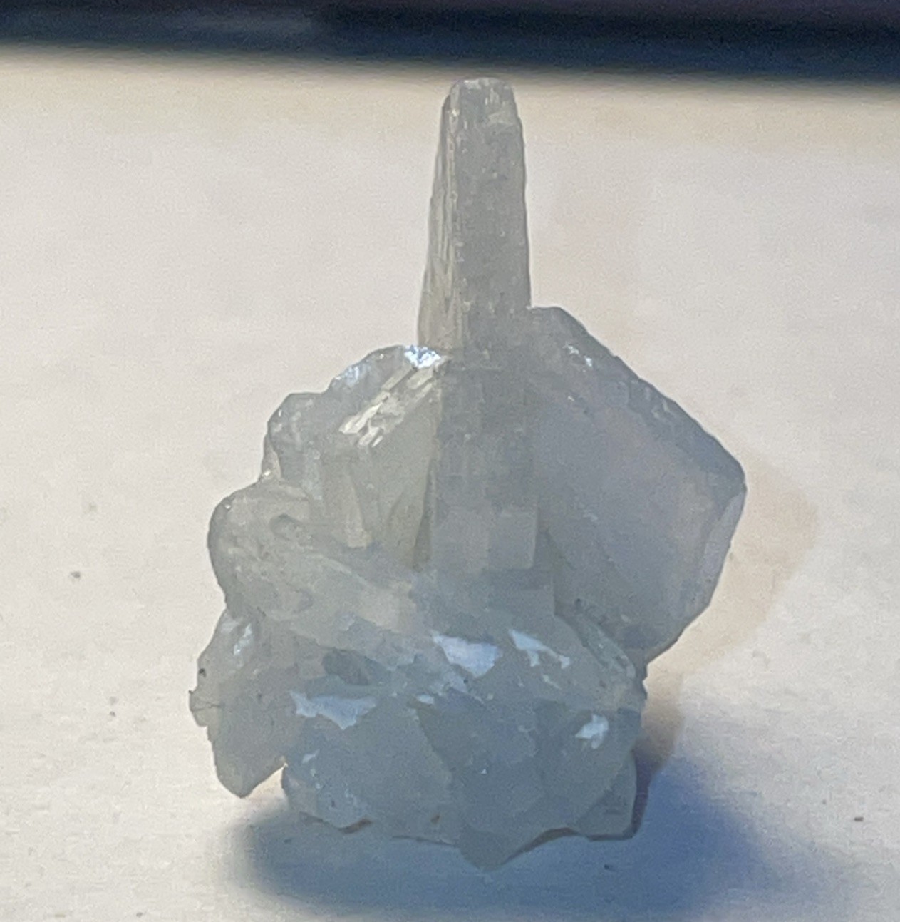 STUNNING BLADED BLUE BARYTE THUMBNAIL SICHUAN PROVINCE,CHINA