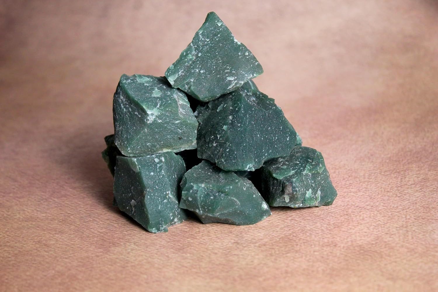 Green Jade Raw Crystals – Large 1.25-2.0” Natural Healing Stones for Luck, Prosp