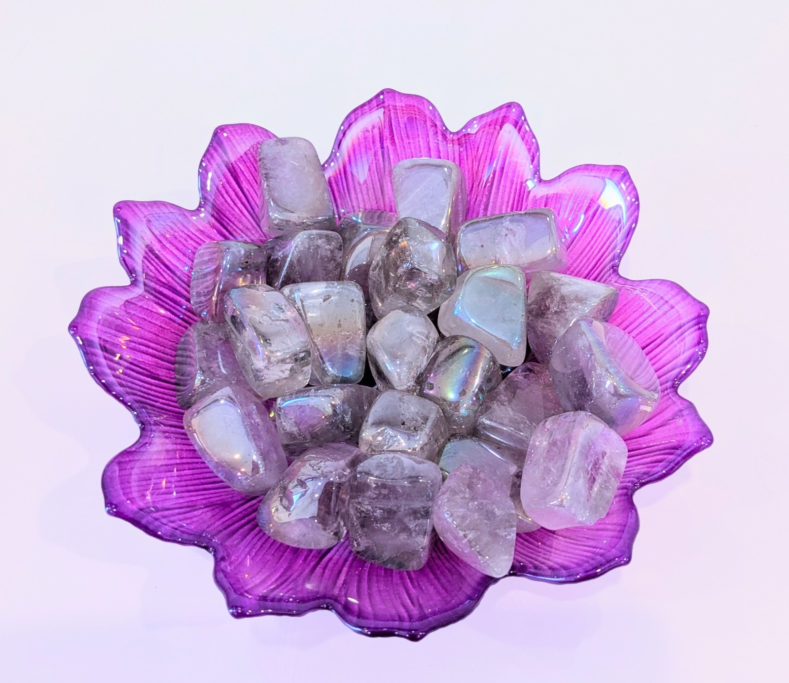 1/2 lb. Angel Aura Amethyst Connect With Guardian Angels 13-16 Piece Bag