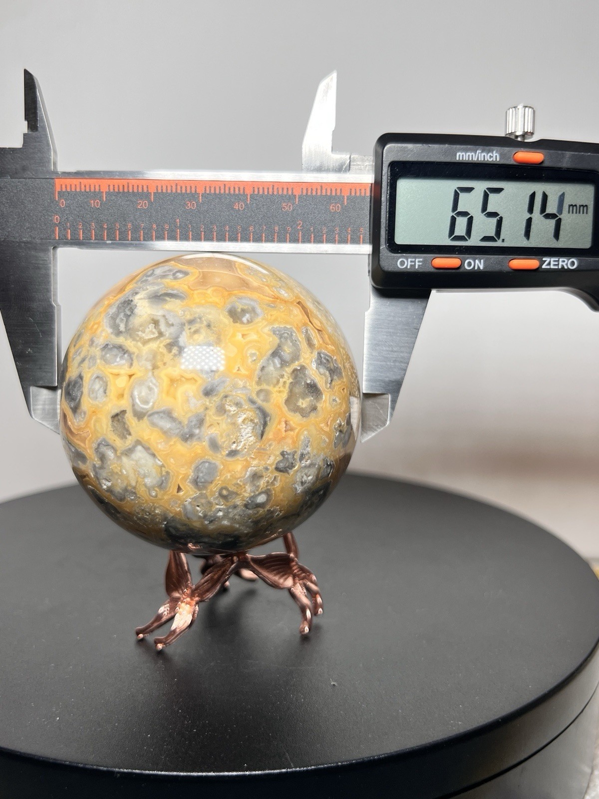 Crazy Lace Agate 2 Piece Set – Tower & Sphere w/holder 65mm