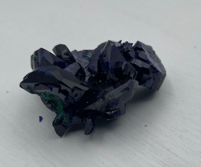 ~ 1 1/2” x 1” x 3/4” high, AZURITE, Milpillas Mine, Cuitaca, Sonora, Mexico