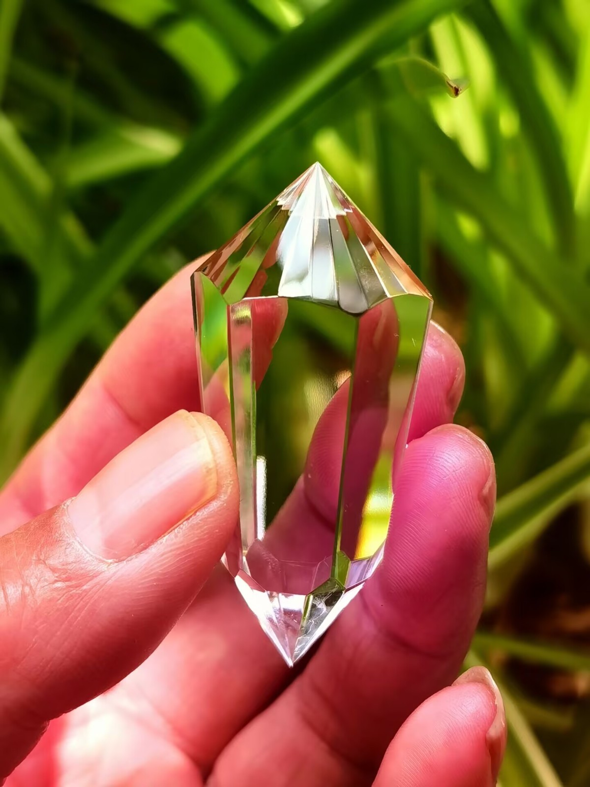 Tibetan Himalayan High Altitude 3 Gate 24 Sided Crystal Quartz Vogel Wand 2.0”