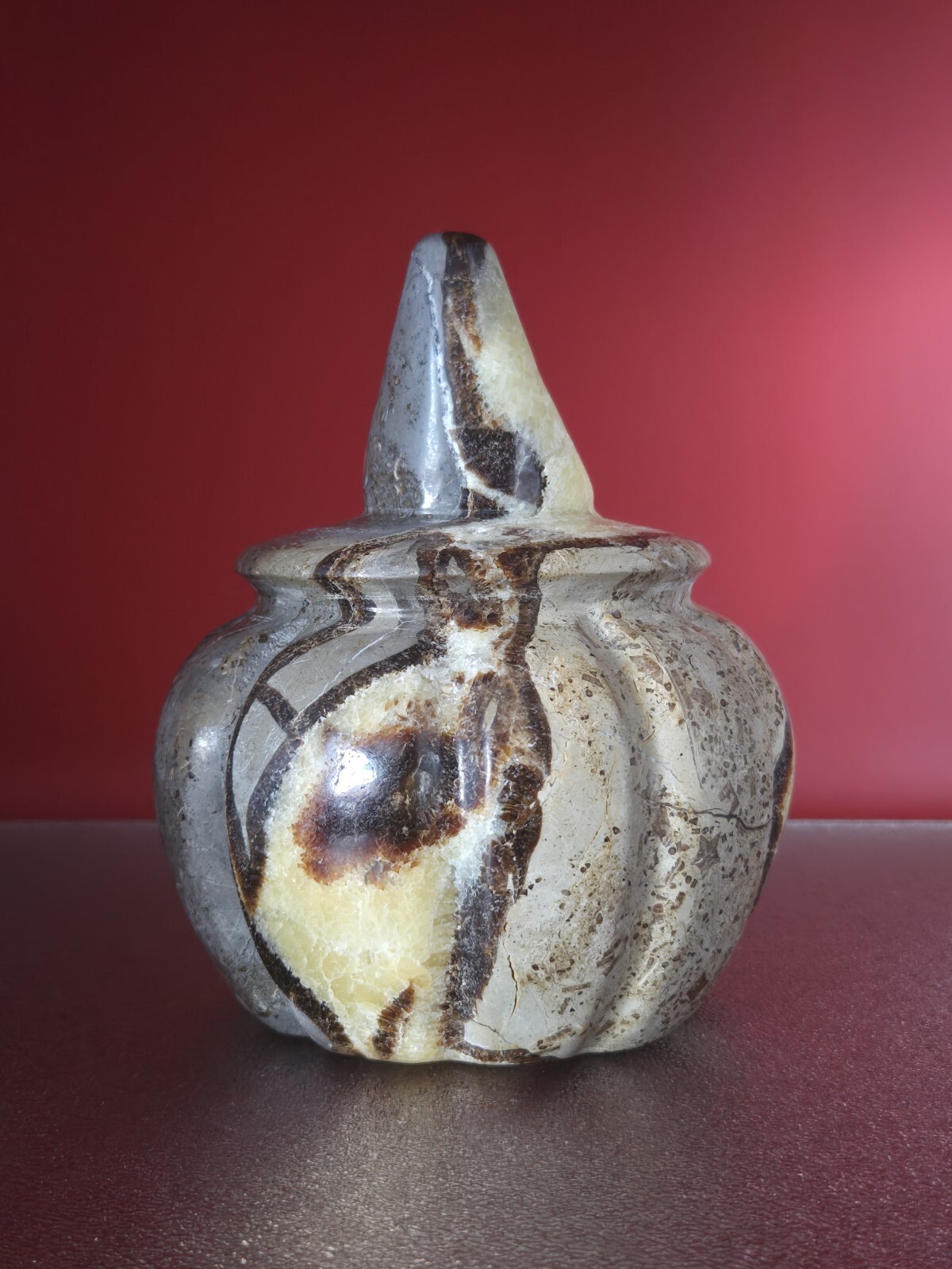 Natural Dragon Septarian Pumpkin Quartz Crystal UV Reactive Reiki Healing 5+LB