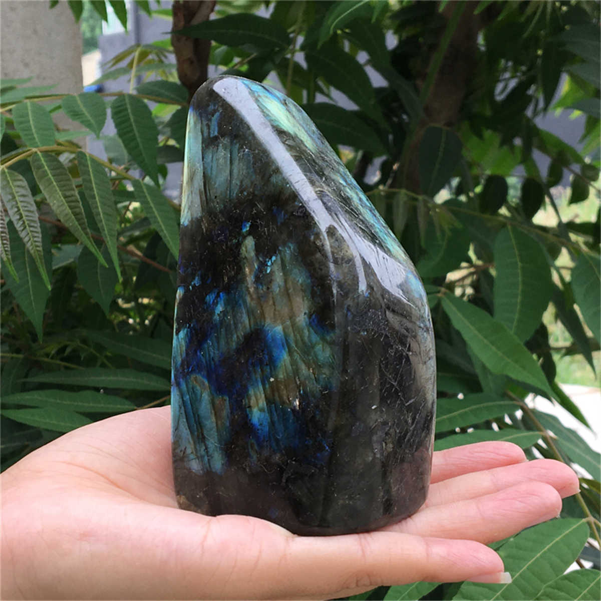 760g Natural Labradorite Mineral Quartz Crystal Mineral Reiki healing