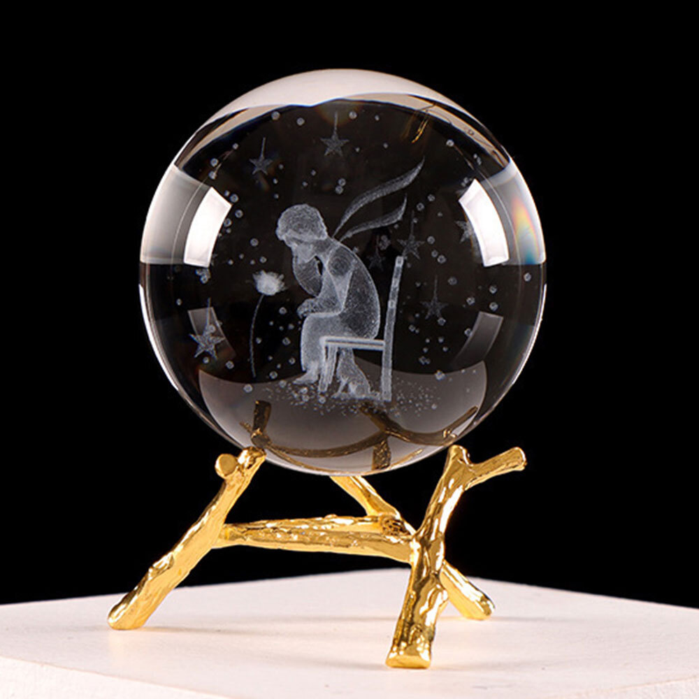 Sphere Holder Stand Base Natural Crystal Ball Display Meditation Home Decor US-